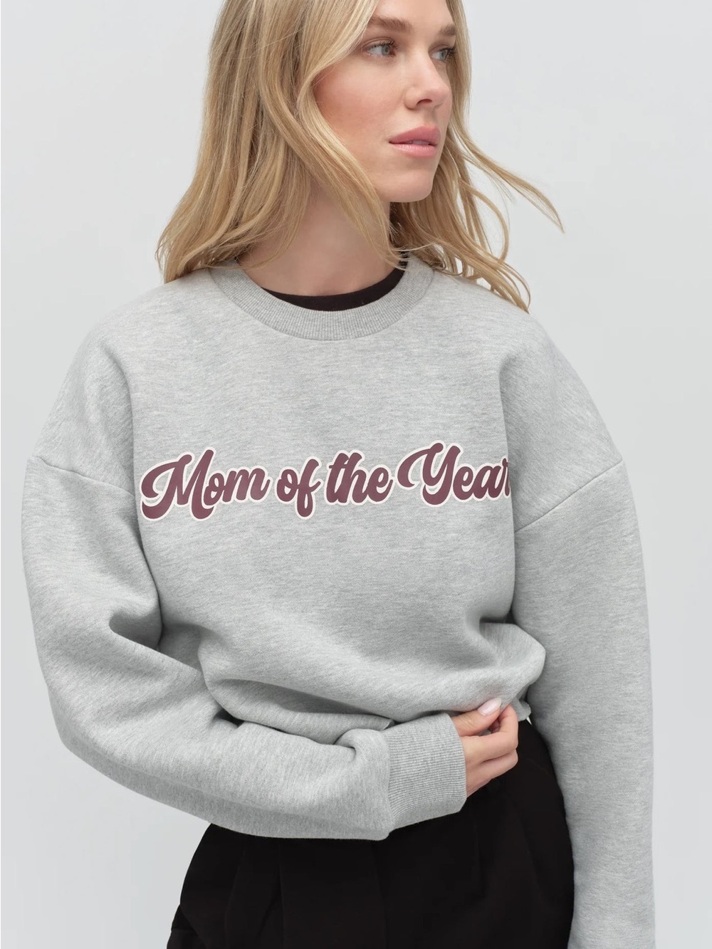NWT Favorite Daughter Mom of the Year Crop Sweatshirt